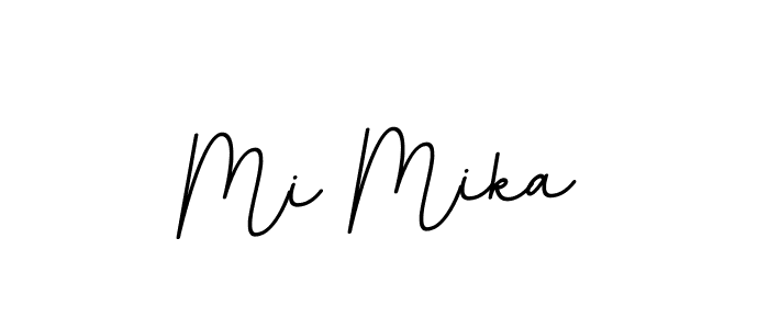 It looks lik you need a new signature style for name Mi Mika. Design unique handwritten (BallpointsItalic-DORy9) signature with our free signature maker in just a few clicks. Mi Mika signature style 11 images and pictures png