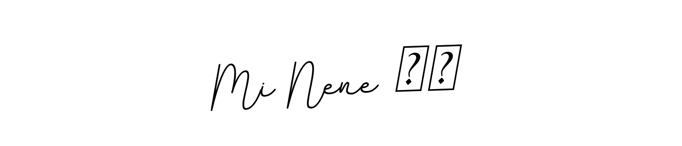 Check out images of Autograph of Mi Nene ❤️ name. Actor Mi Nene ❤️ Signature Style. BallpointsItalic-DORy9 is a professional sign style online. Mi Nene ❤️ signature style 11 images and pictures png