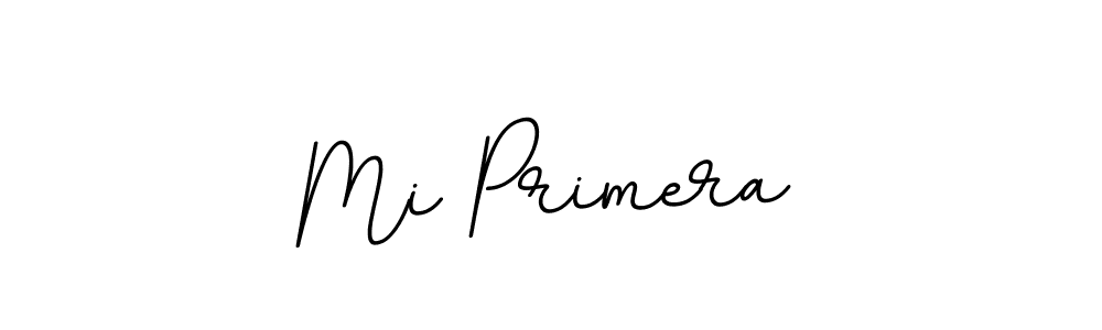 Use a signature maker to create a handwritten signature online. With this signature software, you can design (BallpointsItalic-DORy9) your own signature for name Mi Primera. Mi Primera signature style 11 images and pictures png