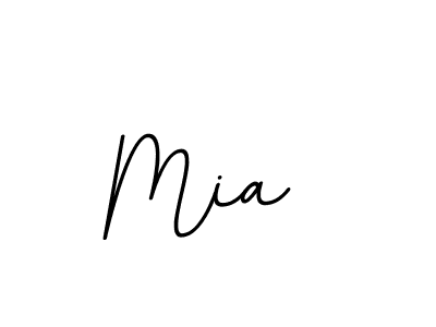 Design your own signature with our free online signature maker. With this signature software, you can create a handwritten (BallpointsItalic-DORy9) signature for name Mia . Mia  signature style 11 images and pictures png