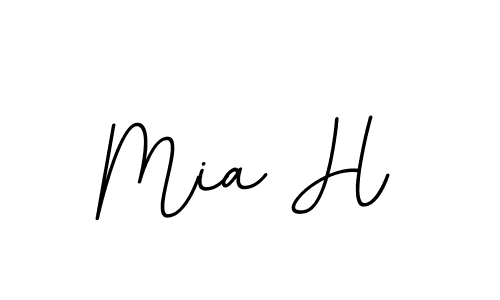 Make a beautiful signature design for name Mia H. Use this online signature maker to create a handwritten signature for free. Mia H signature style 11 images and pictures png