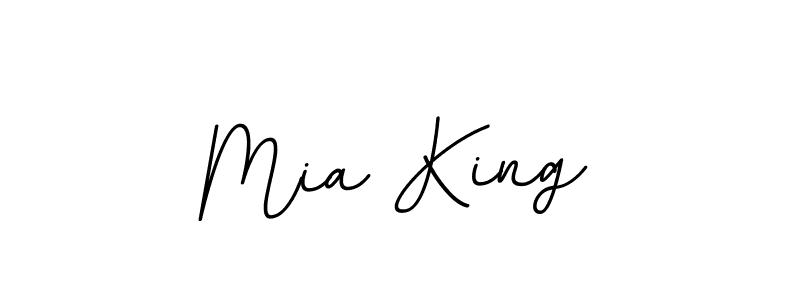 Use a signature maker to create a handwritten signature online. With this signature software, you can design (BallpointsItalic-DORy9) your own signature for name Mia King. Mia King signature style 11 images and pictures png