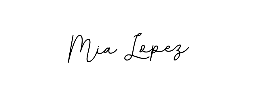Design your own signature with our free online signature maker. With this signature software, you can create a handwritten (BallpointsItalic-DORy9) signature for name Mia Lopez. Mia Lopez signature style 11 images and pictures png