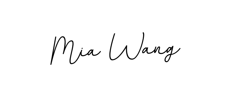 Mia Wang stylish signature style. Best Handwritten Sign (BallpointsItalic-DORy9) for my name. Handwritten Signature Collection Ideas for my name Mia Wang. Mia Wang signature style 11 images and pictures png