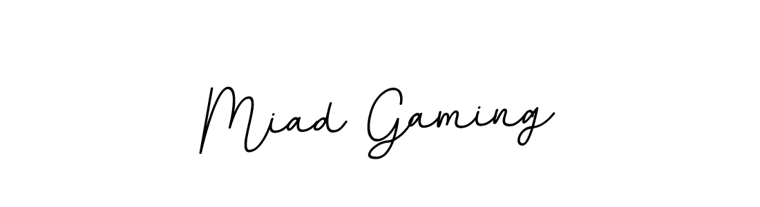 How to make Miad Gaming name signature. Use BallpointsItalic-DORy9 style for creating short signs online. This is the latest handwritten sign. Miad Gaming signature style 11 images and pictures png