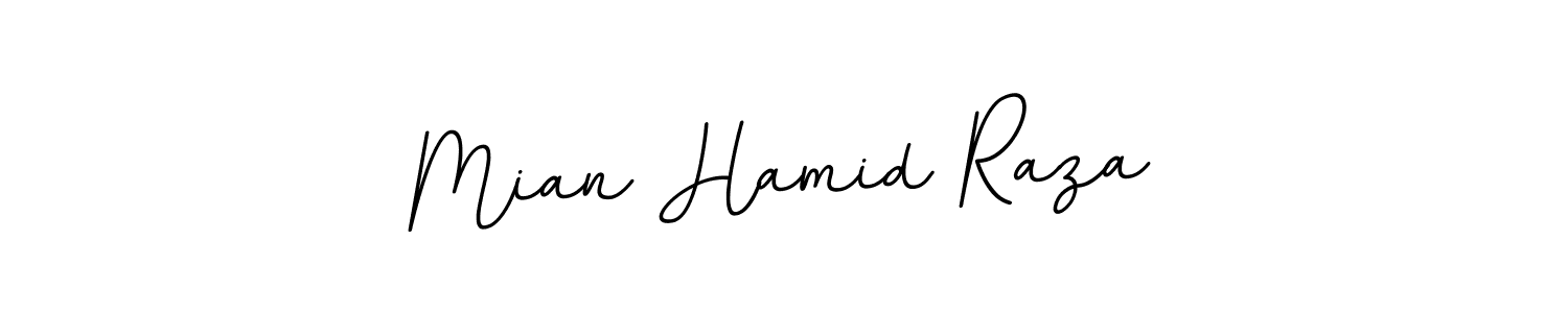 Design your own signature with our free online signature maker. With this signature software, you can create a handwritten (BallpointsItalic-DORy9) signature for name Mian Hamid Raza. Mian Hamid Raza signature style 11 images and pictures png