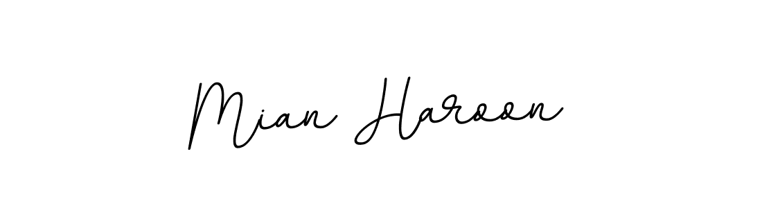 Make a beautiful signature design for name Mian Haroon. With this signature (BallpointsItalic-DORy9) style, you can create a handwritten signature for free. Mian Haroon signature style 11 images and pictures png