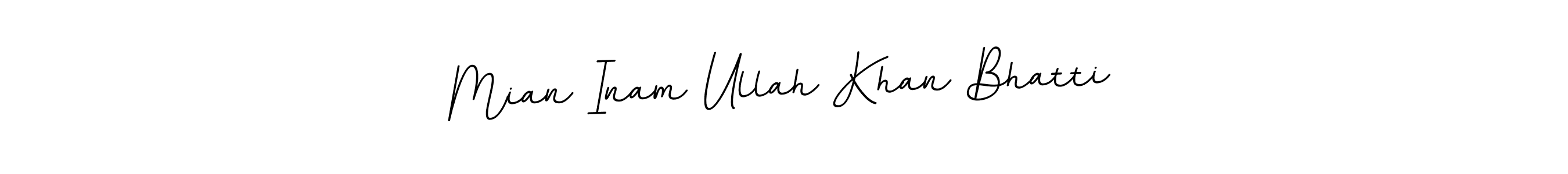 It looks lik you need a new signature style for name Mian Inam Ullah Khan Bhatti. Design unique handwritten (BallpointsItalic-DORy9) signature with our free signature maker in just a few clicks. Mian Inam Ullah Khan Bhatti signature style 11 images and pictures png