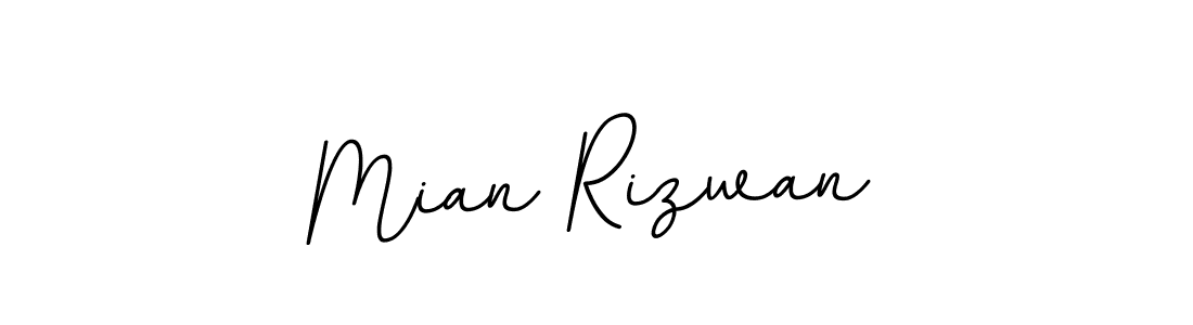 Use a signature maker to create a handwritten signature online. With this signature software, you can design (BallpointsItalic-DORy9) your own signature for name Mian Rizwan. Mian Rizwan signature style 11 images and pictures png