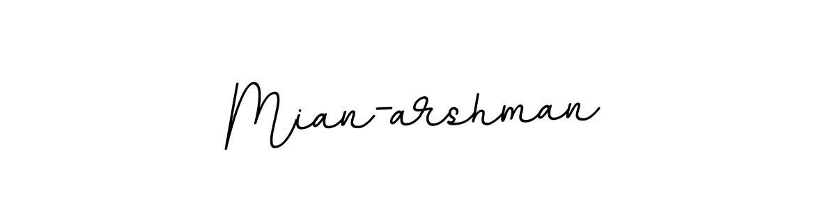 Design your own signature with our free online signature maker. With this signature software, you can create a handwritten (BallpointsItalic-DORy9) signature for name Mian-arshman. Mian-arshman signature style 11 images and pictures png