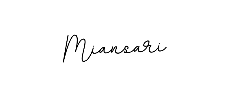 Create a beautiful signature design for name Miansari. With this signature (BallpointsItalic-DORy9) fonts, you can make a handwritten signature for free. Miansari signature style 11 images and pictures png