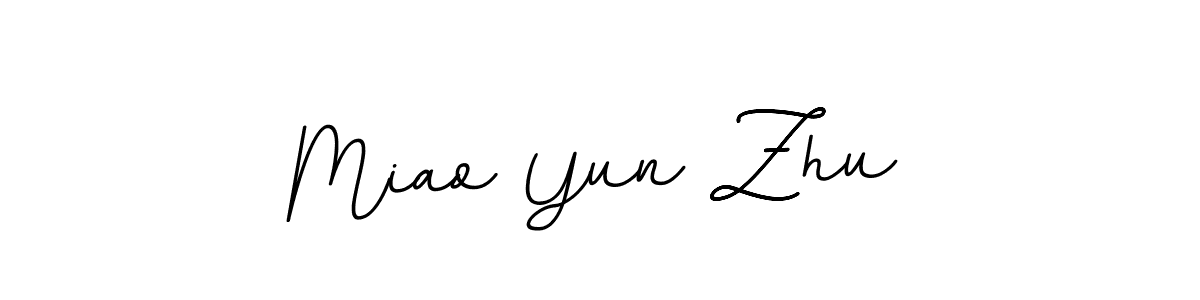 You should practise on your own different ways (BallpointsItalic-DORy9) to write your name (Miao Yun Zhu) in signature. don't let someone else do it for you. Miao Yun Zhu signature style 11 images and pictures png