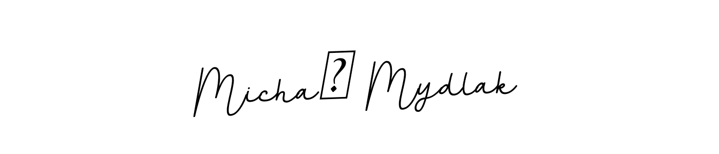 The best way (BallpointsItalic-DORy9) to make a short signature is to pick only two or three words in your name. The name Michał Mydlak include a total of six letters. For converting this name. Michał Mydlak signature style 11 images and pictures png