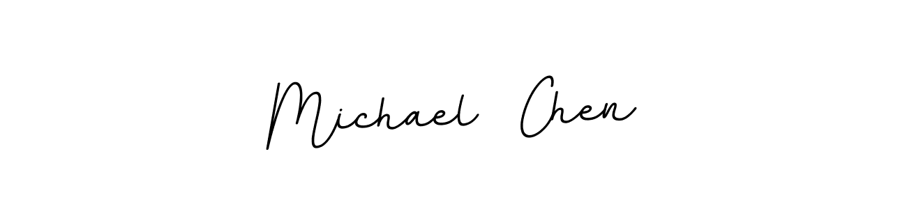This is the best signature style for the Michael  Chen name. Also you like these signature font (BallpointsItalic-DORy9). Mix name signature. Michael  Chen signature style 11 images and pictures png