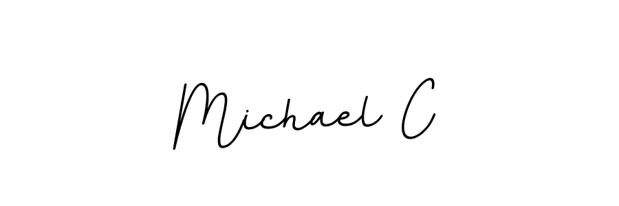 You should practise on your own different ways (BallpointsItalic-DORy9) to write your name (Michael C) in signature. don't let someone else do it for you. Michael C signature style 11 images and pictures png