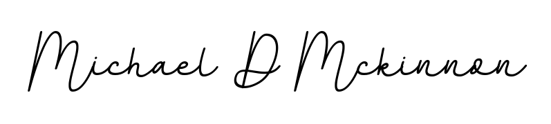 Looking for an artistic signature for Michael D Mckinnon? The BallpointsItalic-DORy9 calligraphy style gives a sophisticated flow suitable for business cards and emails. Michael D Mckinnon signature style 11 images and pictures png
