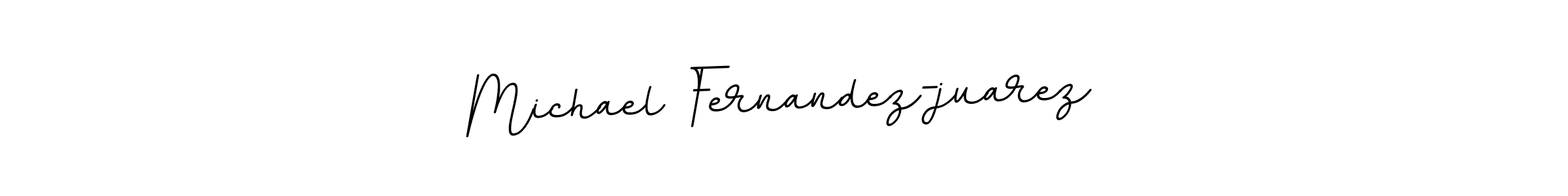 How to make Michael Fernandez-juarez name signature. Use BallpointsItalic-DORy9 style for creating short signs online. This is the latest handwritten sign. Michael Fernandez-juarez signature style 11 images and pictures png