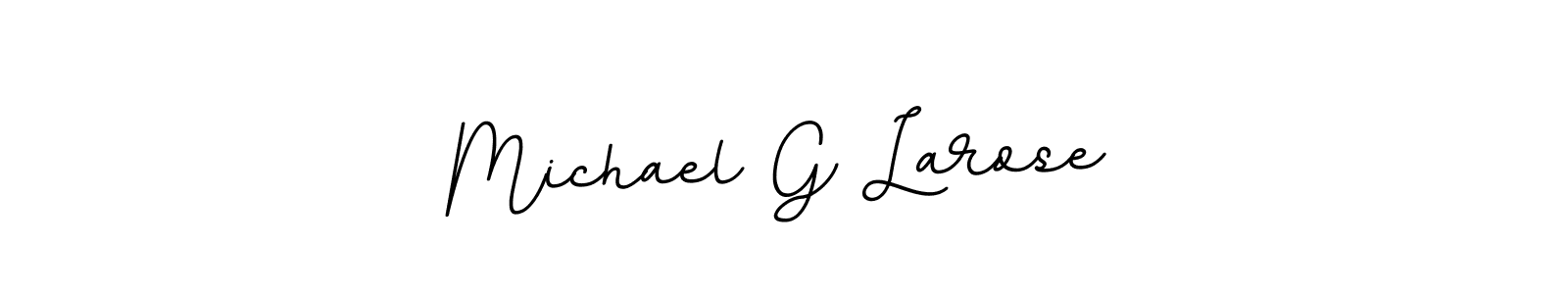 The best way (BallpointsItalic-DORy9) to make a short signature is to pick only two or three words in your name. The name Michael G Larose include a total of six letters. For converting this name. Michael G Larose signature style 11 images and pictures png