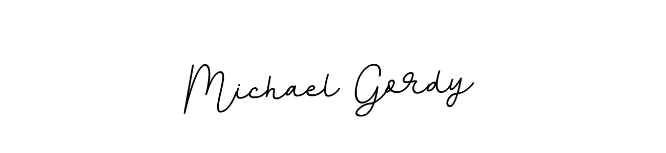 Michael Gordy stylish signature style. Best Handwritten Sign (BallpointsItalic-DORy9) for my name. Handwritten Signature Collection Ideas for my name Michael Gordy. Michael Gordy signature style 11 images and pictures png