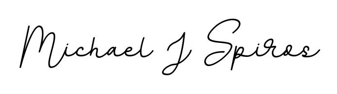 The BallpointsItalic-DORy9 signature style provides a bold statement for name Michael J Spiros. Designed for business owners, executives, and leaders. Michael J Spiros signature style 11 images and pictures png