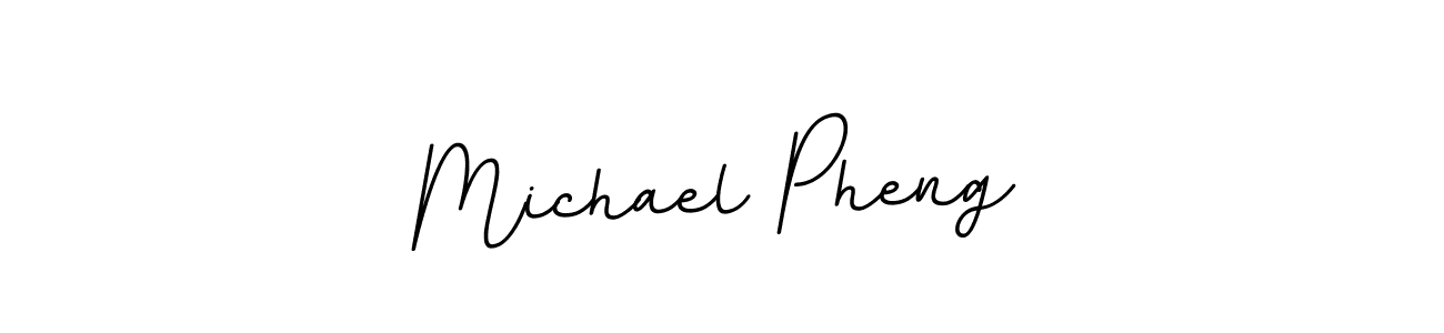 Use a signature maker to create a handwritten signature online. With this signature software, you can design (BallpointsItalic-DORy9) your own signature for name Michael Pheng. Michael Pheng signature style 11 images and pictures png