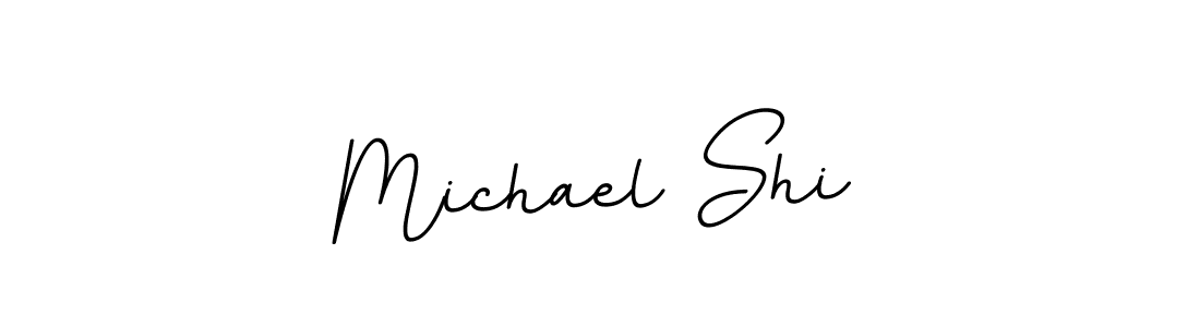 Make a beautiful signature design for name Michael Shi. With this signature (BallpointsItalic-DORy9) style, you can create a handwritten signature for free. Michael Shi signature style 11 images and pictures png