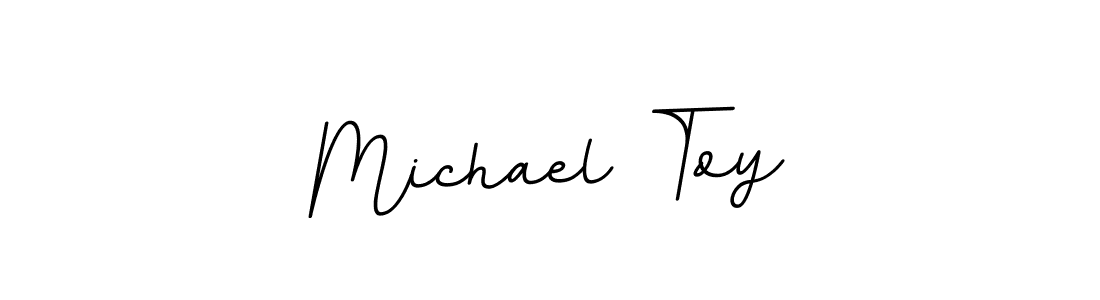 You should practise on your own different ways (BallpointsItalic-DORy9) to write your name (Michael Toy) in signature. don't let someone else do it for you. Michael Toy signature style 11 images and pictures png