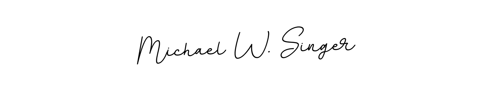 if you are searching for the best signature style for your name Michael W. Singer. so please give up your signature search. here we have designed multiple signature styles  using BallpointsItalic-DORy9. Michael W. Singer signature style 11 images and pictures png