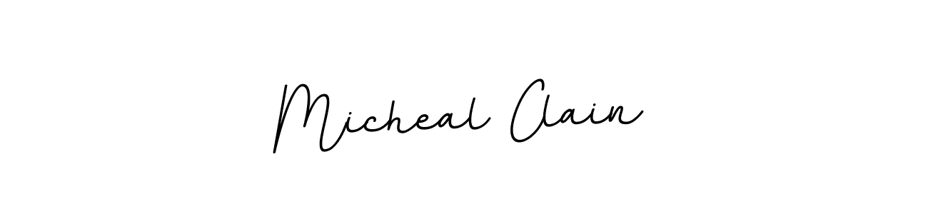 Similarly BallpointsItalic-DORy9 is the best handwritten signature design. Signature creator online .You can use it as an online autograph creator for name Micheal Clain. Micheal Clain signature style 11 images and pictures png