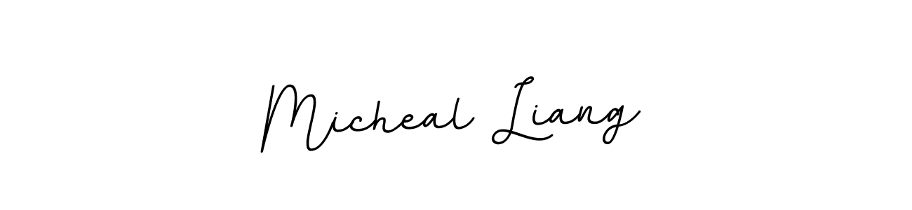 Check out images of Autograph of Micheal Liang name. Actor Micheal Liang Signature Style. BallpointsItalic-DORy9 is a professional sign style online. Micheal Liang signature style 11 images and pictures png