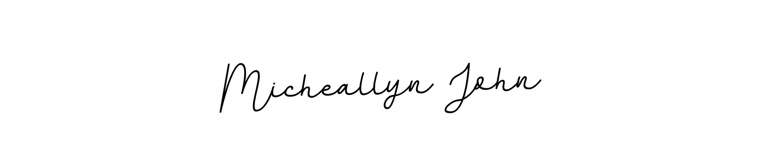 How to Draw Micheallyn John signature style? BallpointsItalic-DORy9 is a latest design signature styles for name Micheallyn John. Micheallyn John signature style 11 images and pictures png