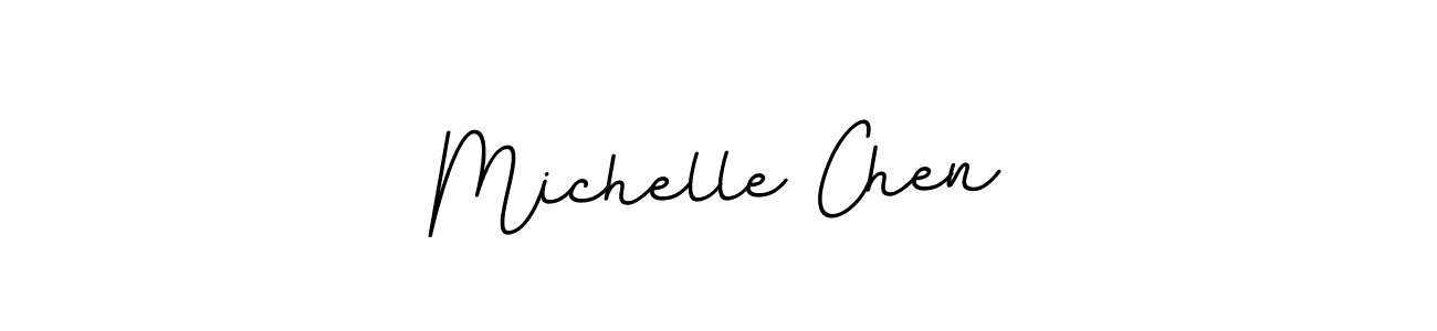 Design your own signature with our free online signature maker. With this signature software, you can create a handwritten (BallpointsItalic-DORy9) signature for name Michelle Chen. Michelle Chen signature style 11 images and pictures png