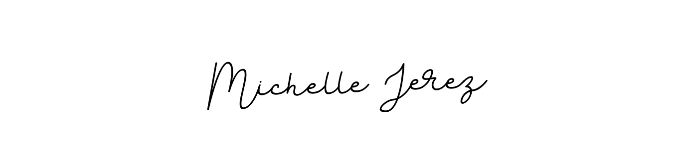 Create a beautiful signature design for name Michelle Jerez. With this signature (BallpointsItalic-DORy9) fonts, you can make a handwritten signature for free. Michelle Jerez signature style 11 images and pictures png