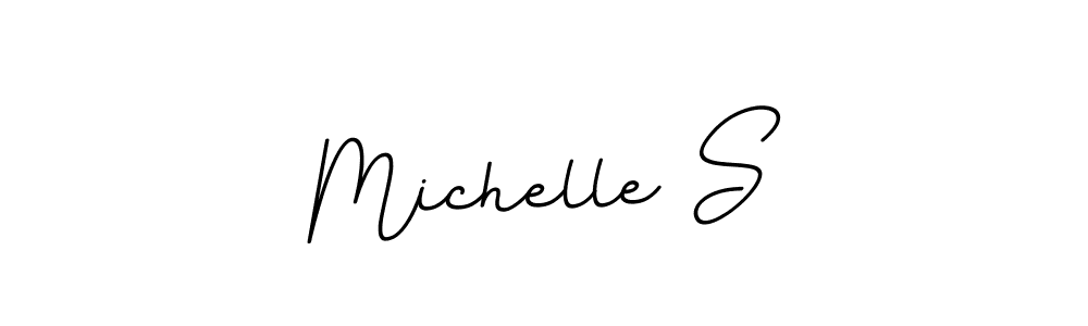It looks lik you need a new signature style for name Michelle S. Design unique handwritten (BallpointsItalic-DORy9) signature with our free signature maker in just a few clicks. Michelle S signature style 11 images and pictures png