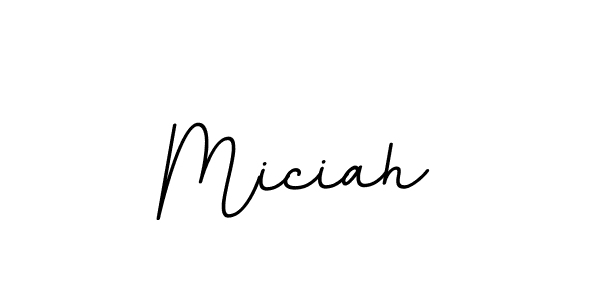 How to make Miciah name signature. Use BallpointsItalic-DORy9 style for creating short signs online. This is the latest handwritten sign. Miciah signature style 11 images and pictures png