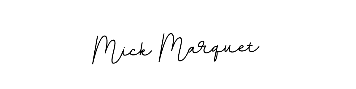 Use a signature maker to create a handwritten signature online. With this signature software, you can design (BallpointsItalic-DORy9) your own signature for name Mick Marquet. Mick Marquet signature style 11 images and pictures png