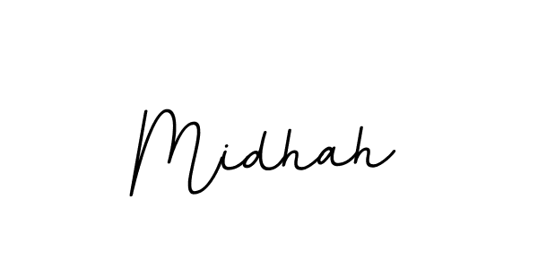 Midhah stylish signature style. Best Handwritten Sign (BallpointsItalic-DORy9) for my name. Handwritten Signature Collection Ideas for my name Midhah. Midhah signature style 11 images and pictures png