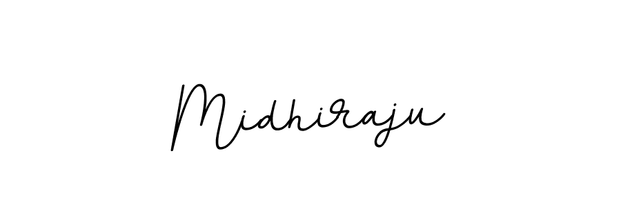 You should practise on your own different ways (BallpointsItalic-DORy9) to write your name (Midhiraju) in signature. don't let someone else do it for you. Midhiraju signature style 11 images and pictures png