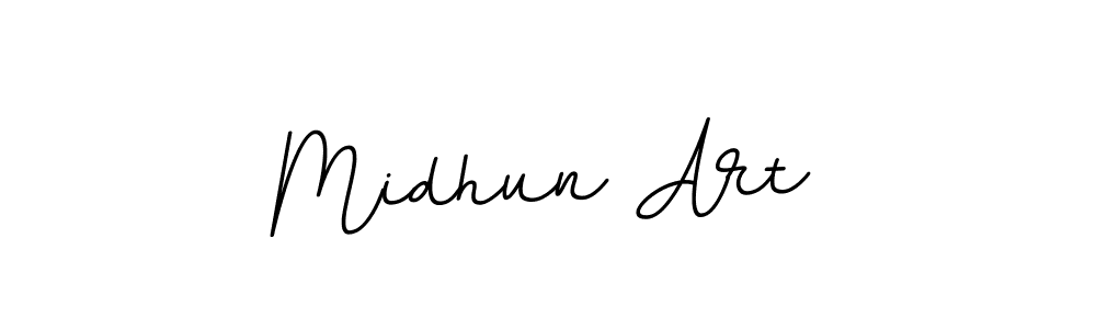 Midhun Art stylish signature style. Best Handwritten Sign (BallpointsItalic-DORy9) for my name. Handwritten Signature Collection Ideas for my name Midhun Art. Midhun Art signature style 11 images and pictures png