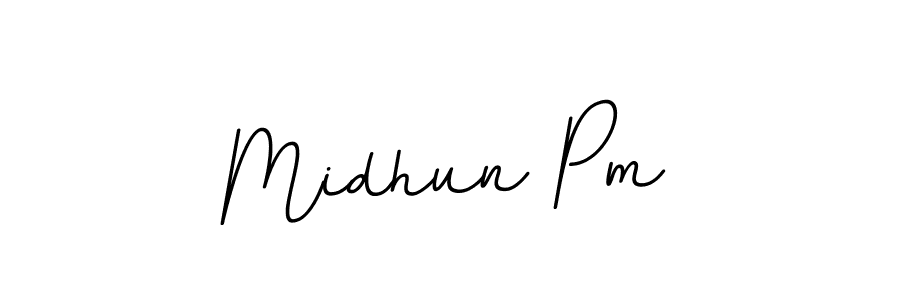 Use a signature maker to create a handwritten signature online. With this signature software, you can design (BallpointsItalic-DORy9) your own signature for name Midhun Pm. Midhun Pm signature style 11 images and pictures png