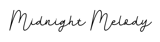 Create a personalized artistic stamp with Midnight Melody in BallpointsItalic-DORy9 font. Perfect for visual artists, designers, and influencers. Midnight Melody signature style 11 images and pictures png