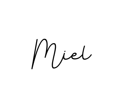 You should practise on your own different ways (BallpointsItalic-DORy9) to write your name (Miel) in signature. don't let someone else do it for you. Miel signature style 11 images and pictures png