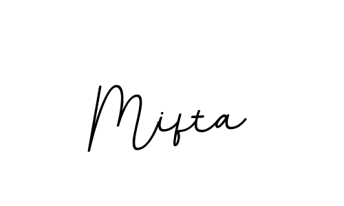 Design your own signature with our free online signature maker. With this signature software, you can create a handwritten (BallpointsItalic-DORy9) signature for name Mifta. Mifta signature style 11 images and pictures png