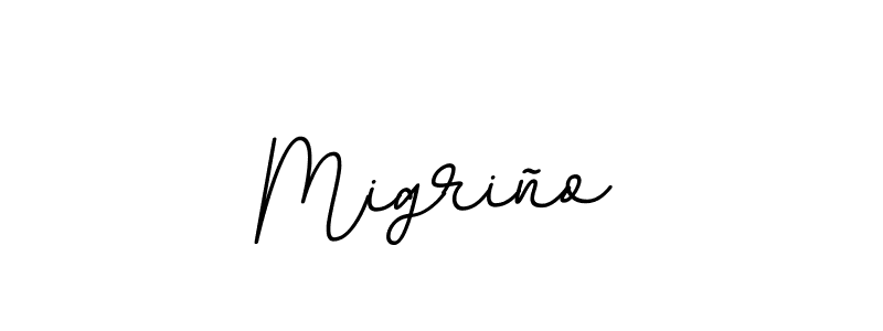 You should practise on your own different ways (BallpointsItalic-DORy9) to write your name (Migriño) in signature. don't let someone else do it for you. Migriño signature style 11 images and pictures png