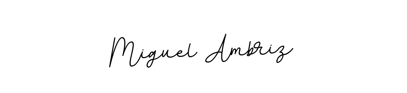 How to make Miguel Ambriz signature? BallpointsItalic-DORy9 is a professional autograph style. Create handwritten signature for Miguel Ambriz name. Miguel Ambriz signature style 11 images and pictures png
