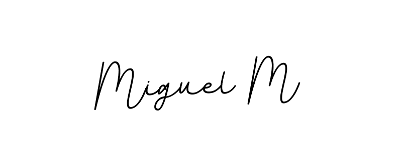 Design your own signature with our free online signature maker. With this signature software, you can create a handwritten (BallpointsItalic-DORy9) signature for name Miguel M. Miguel M signature style 11 images and pictures png