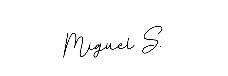 Also You can easily find your signature by using the search form. We will create Miguel S. name handwritten signature images for you free of cost using BallpointsItalic-DORy9 sign style. Miguel S. signature style 11 images and pictures png