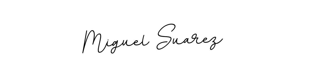 Create a beautiful signature design for name Miguel Suarez. With this signature (BallpointsItalic-DORy9) fonts, you can make a handwritten signature for free. Miguel Suarez signature style 11 images and pictures png