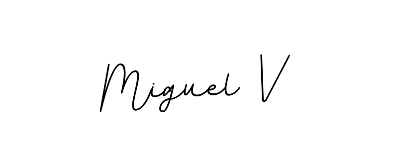 How to Draw Miguel V signature style? BallpointsItalic-DORy9 is a latest design signature styles for name Miguel V. Miguel V signature style 11 images and pictures png