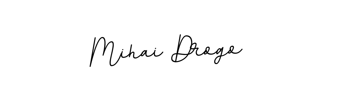 How to make Mihai Drogo name signature. Use BallpointsItalic-DORy9 style for creating short signs online. This is the latest handwritten sign. Mihai Drogo signature style 11 images and pictures png